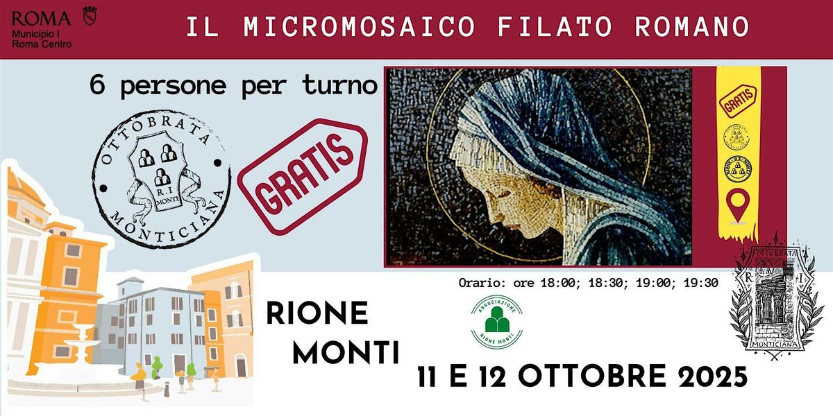 Il Micromosaico Filato Romano rivive all\u2019Ottobrata Monticiana 2025