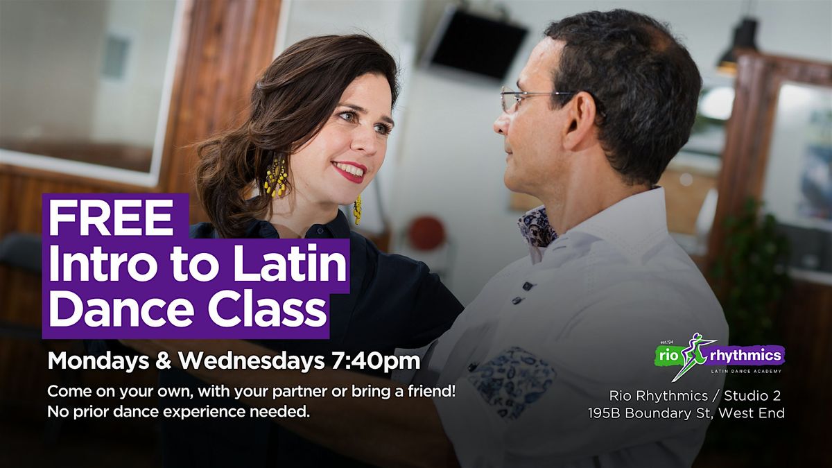 Free Intro to Latin Dance Class \/\/ Every Monday + Wednesday at 7:40pm