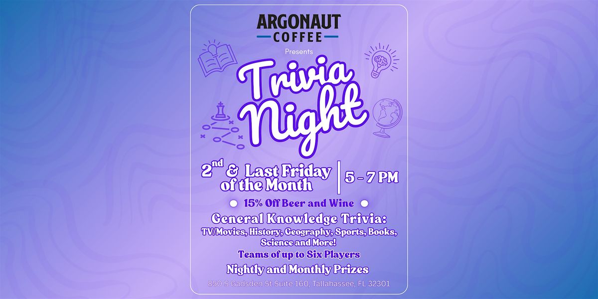 Argonaut Coffee's Trivia Night