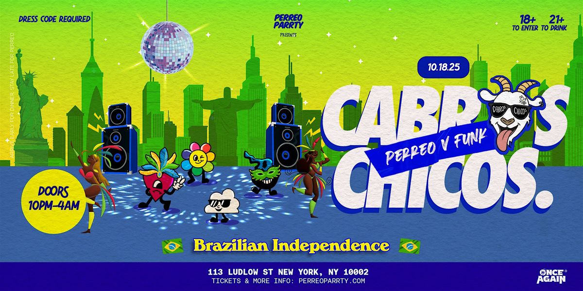 Cabros Chicos - Perreo v Funk | Dance Party in NYC (18+)