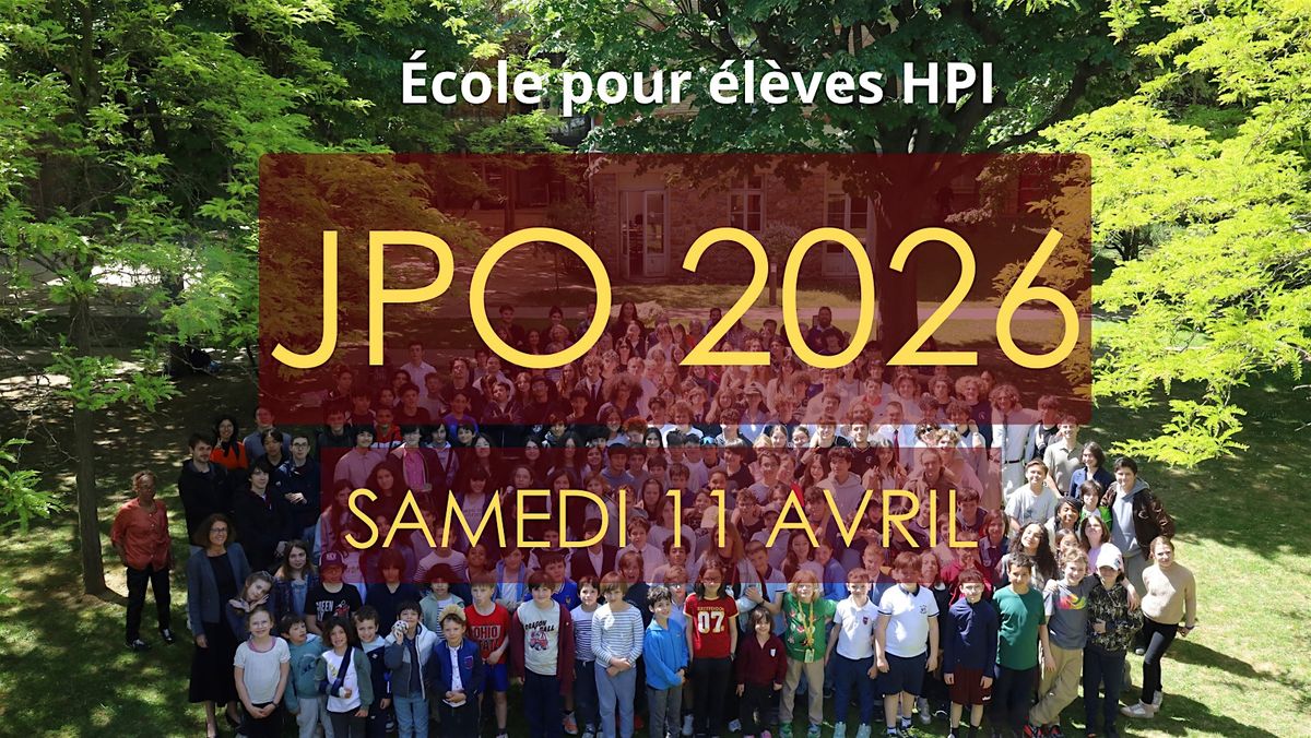 JPO 2026  \u00e9cole HPI - de l'\u00c9cole Georges Gusdorf