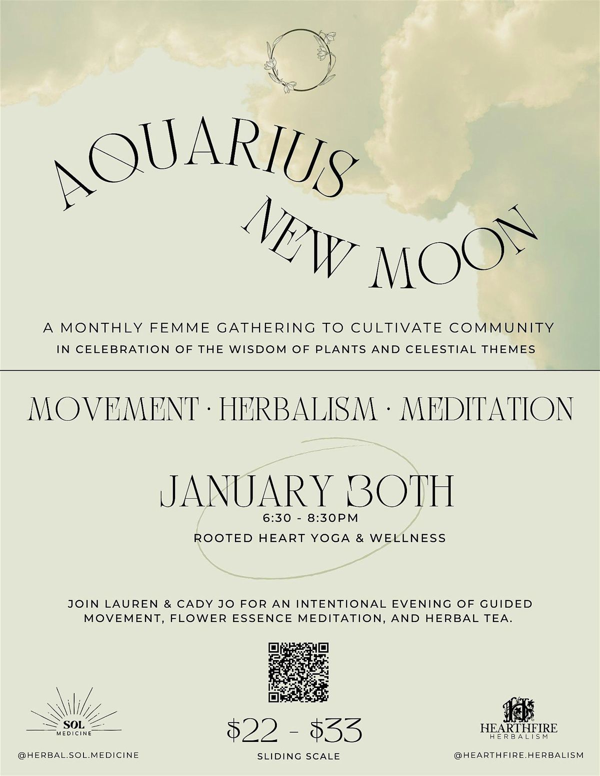 Aquarius New Moon Circle