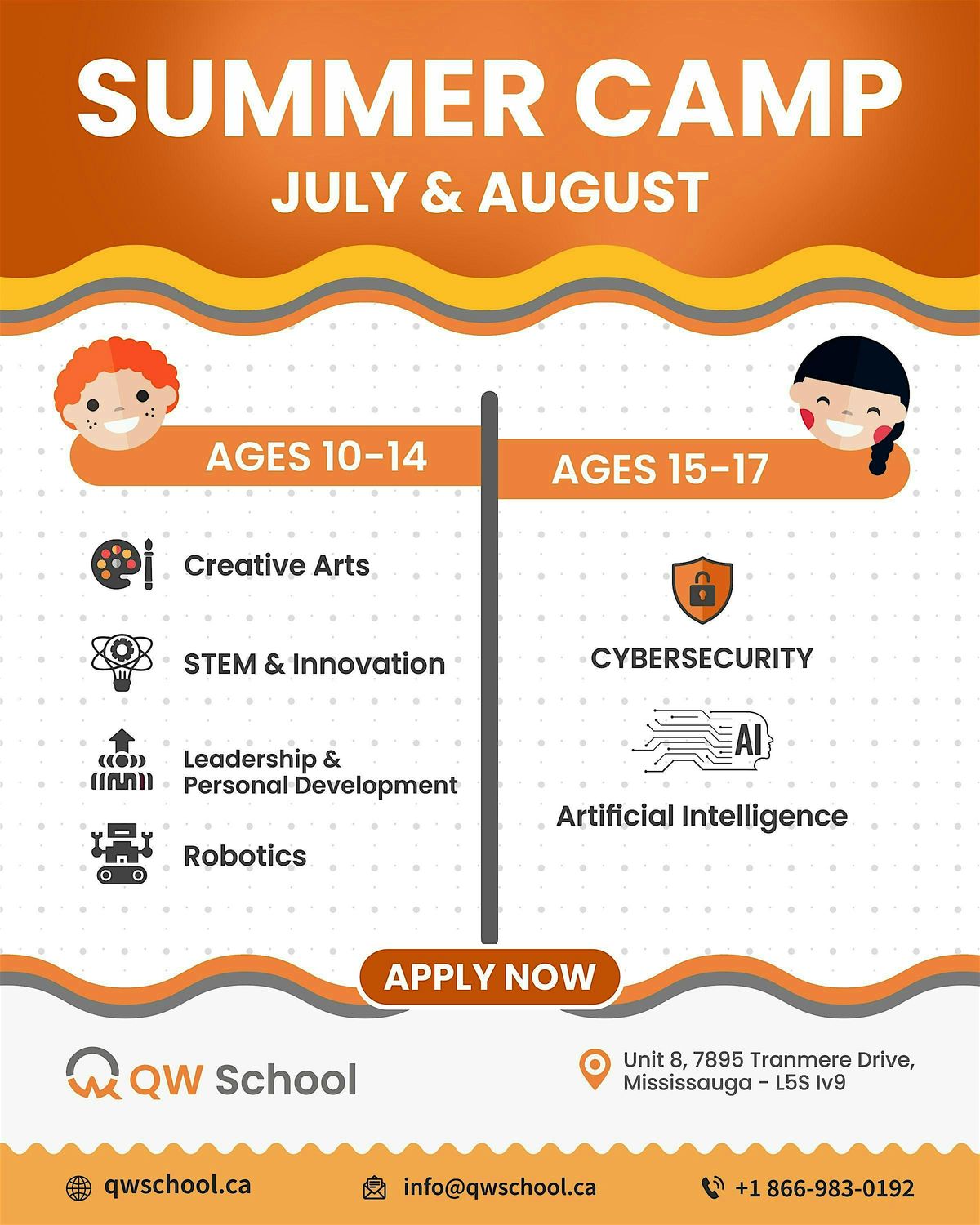 Weekly Summer Camps at QW School