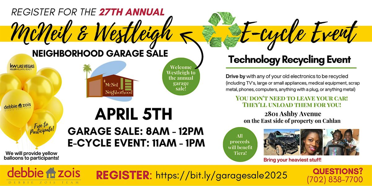 McNeil & Westleigh Garage Sale