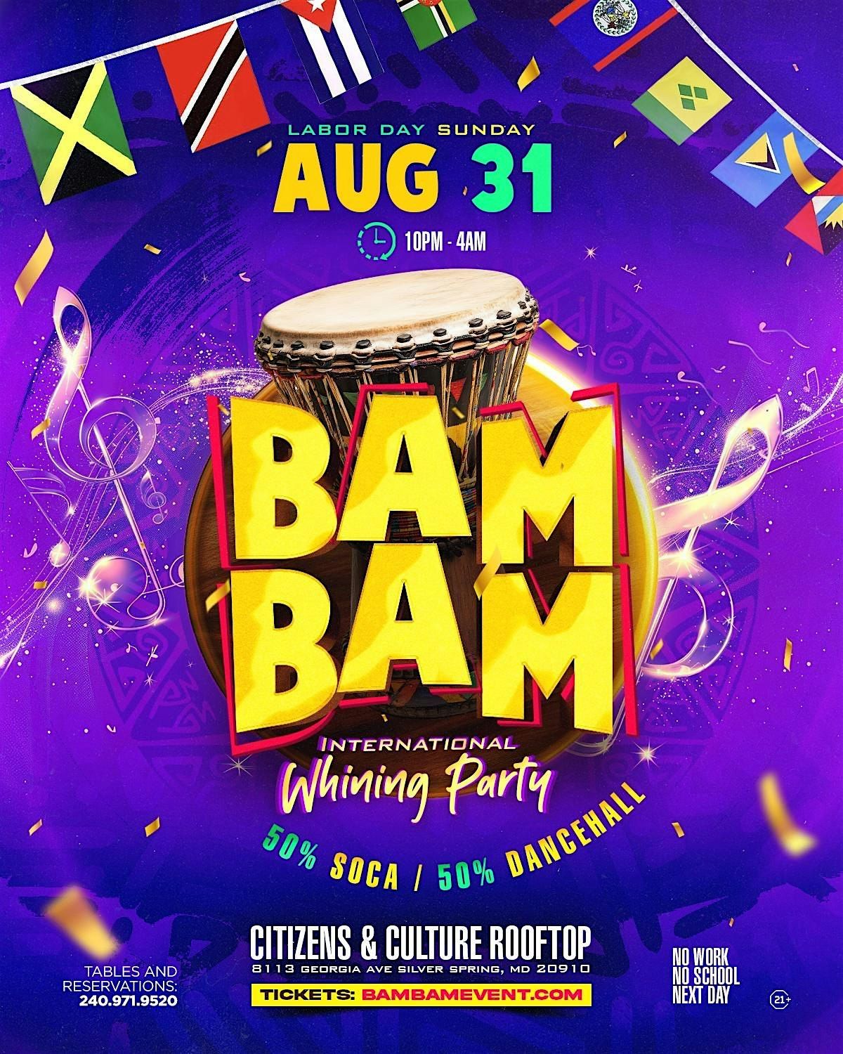 BAM BAM  "INTERNATIONAL WHINNING PARTY"
