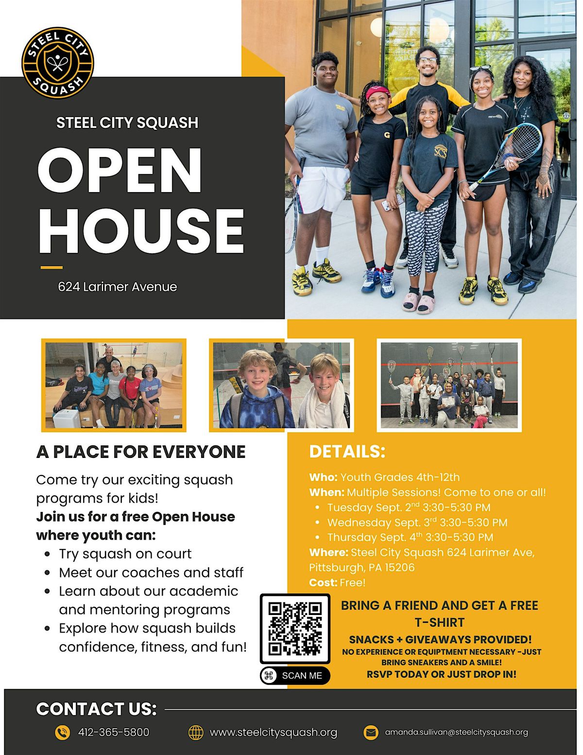 Open House - Steel City Squash