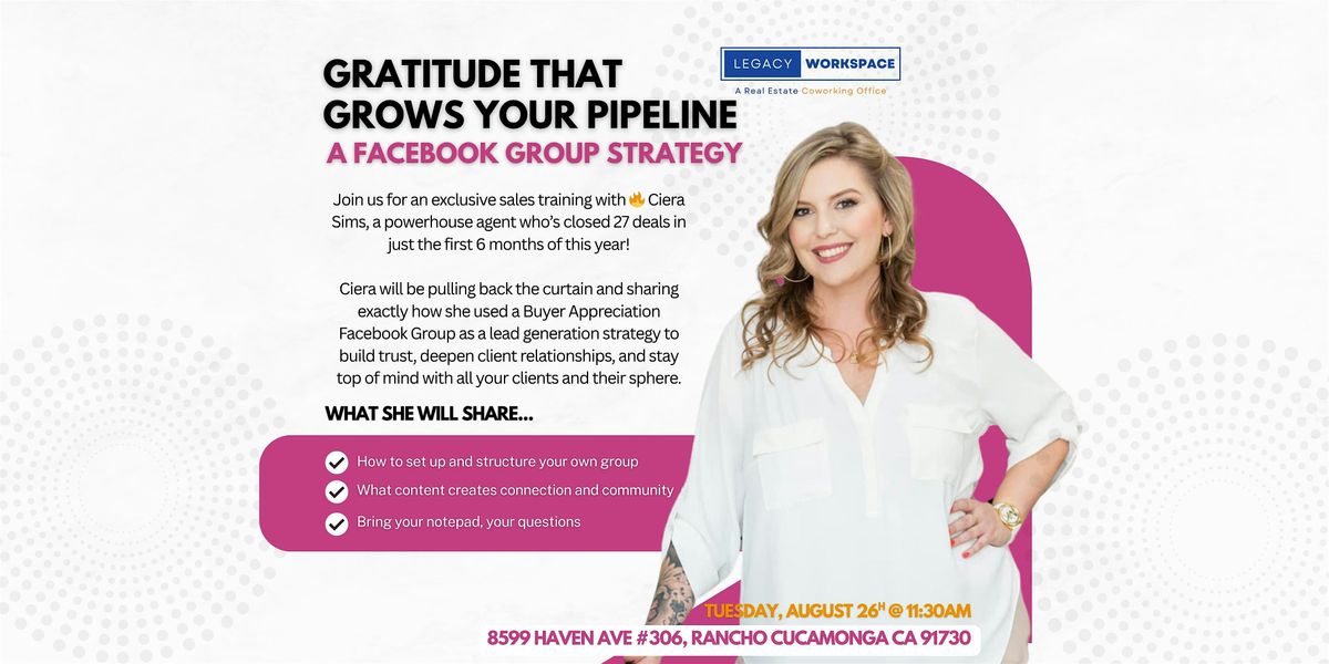 Gratitude That Grows Your  - A Facebook Group Strategy & More