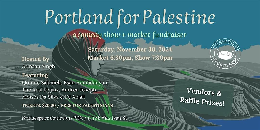 Portland For Palestine Comedy Show Fundraiser