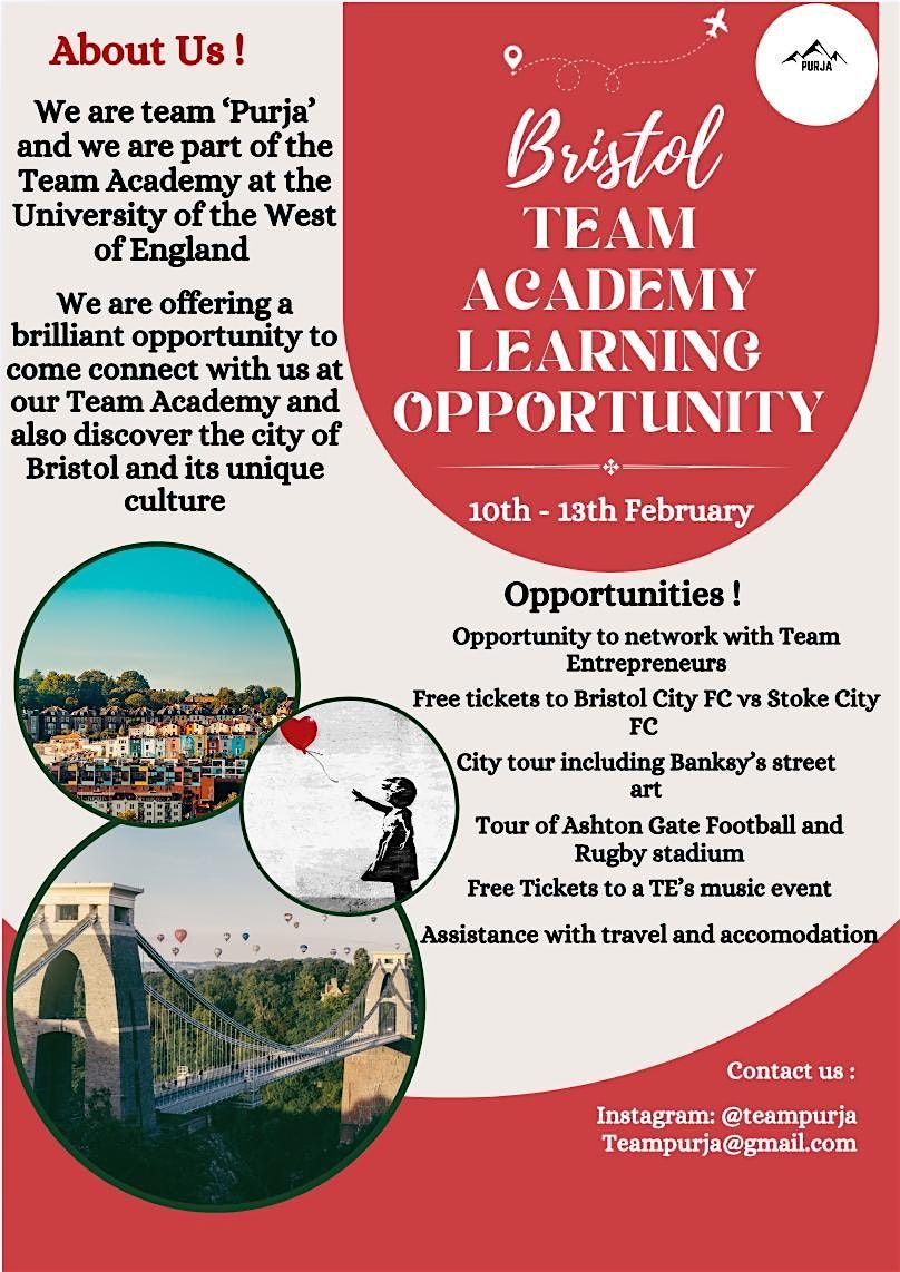 Bristol Team Academy Learning Opportunity