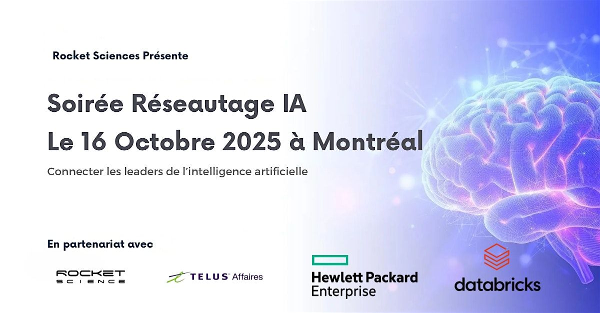 Soir\u00e9e r\u00e9seautage IA : Connecter les leaders en intelligence artificielle