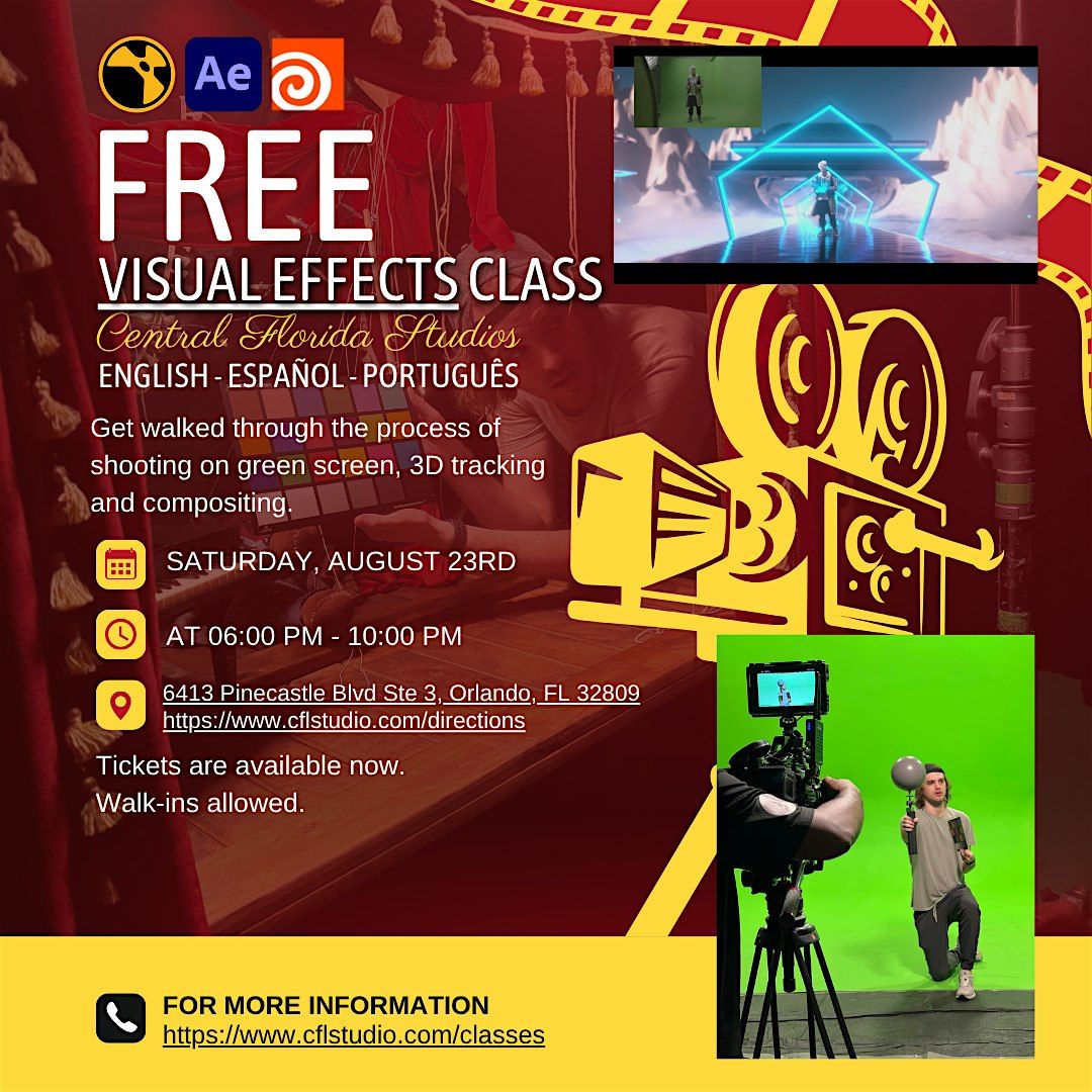 Free VFX Workshop : Intro To Visual Effects On Greenscreen