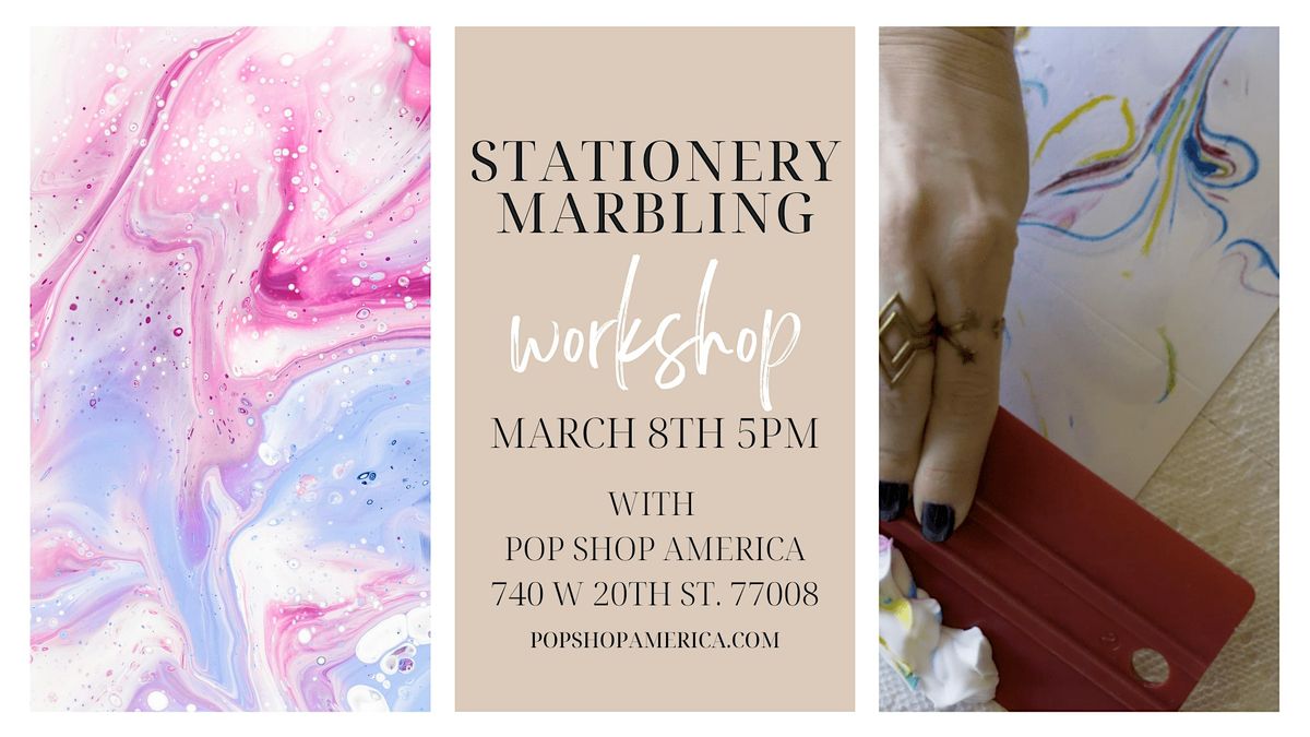 Stationery Marbling Craft Class