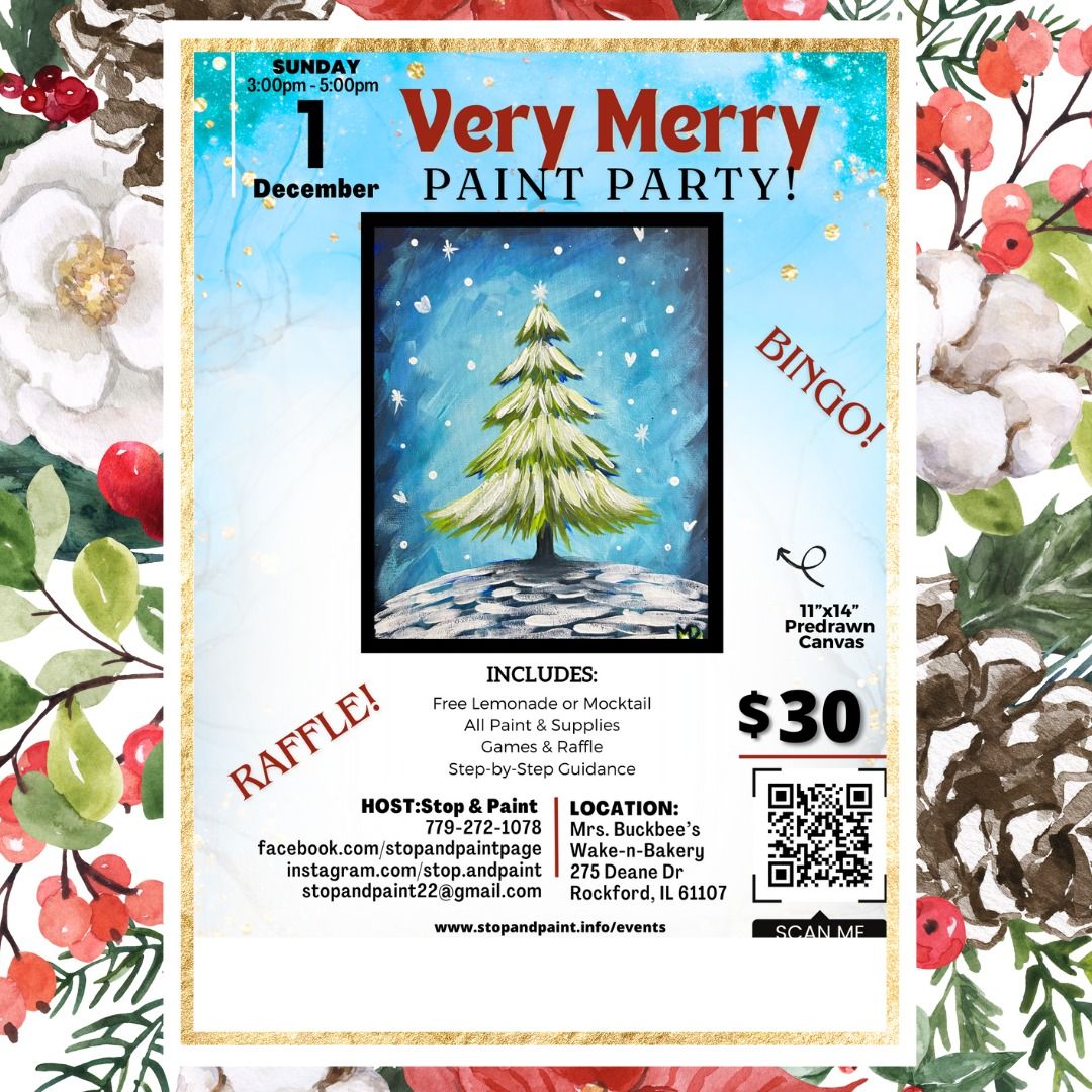 Very Merry Paint Party with Mrs. Buckbee's Bakery