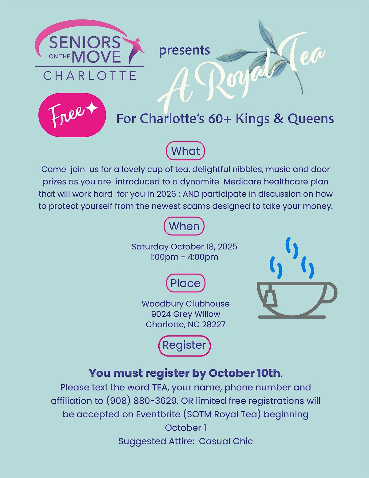 SOTM Royal Tea for Charlotte's 60+ Queens & Kings