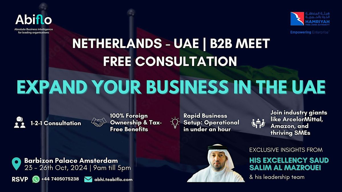 UAE  and Dutch Free Consultation for Businesses to Scale up