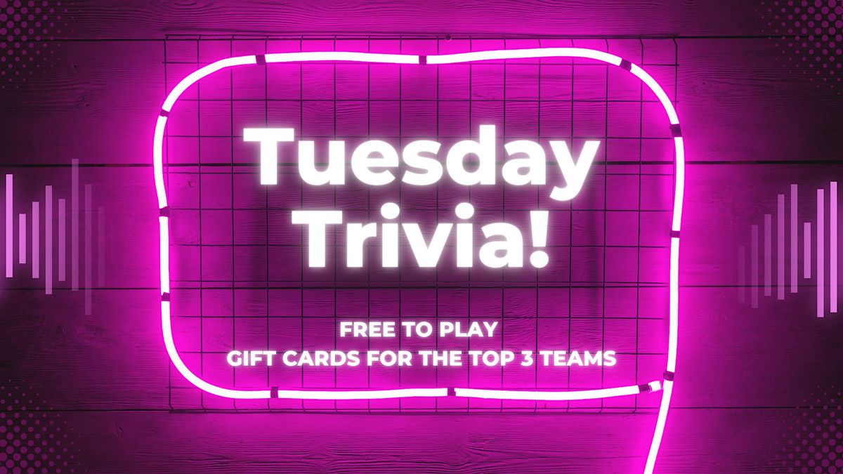 Tuesday Trivia at Cordial Rooftop SouthPark