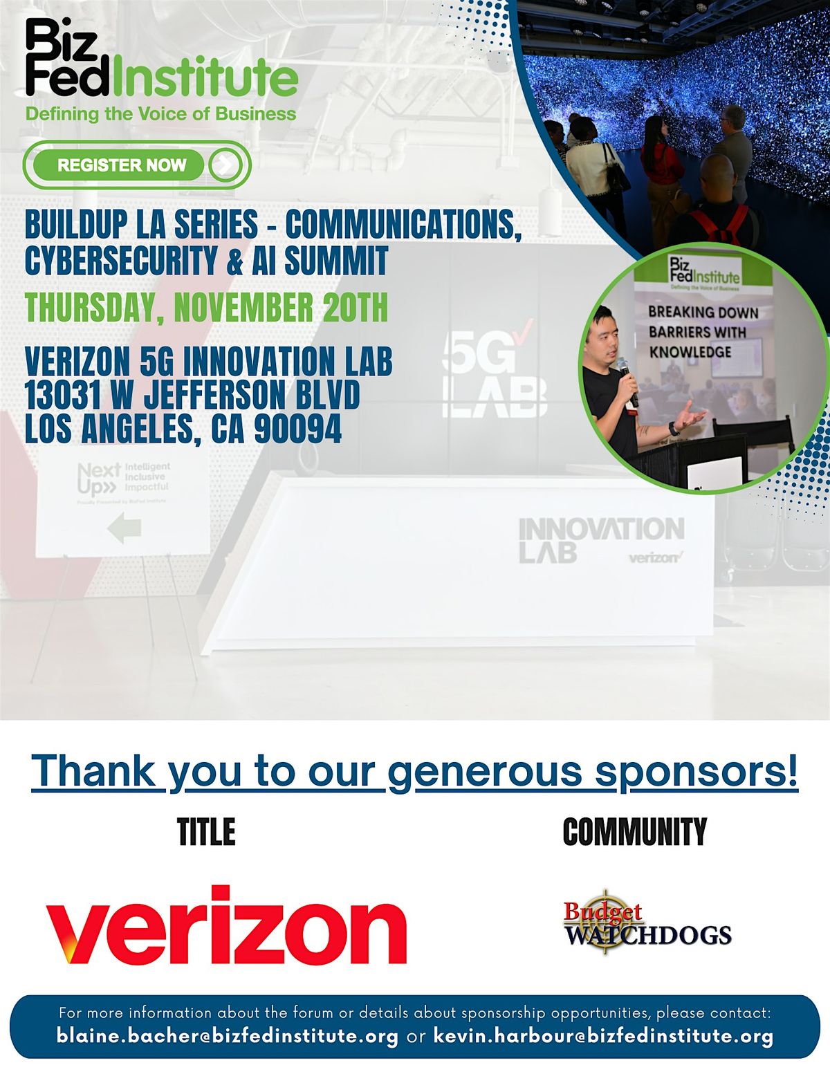 BFI BuildUp LA Series - Communications, Cybersecurity & AI Summit