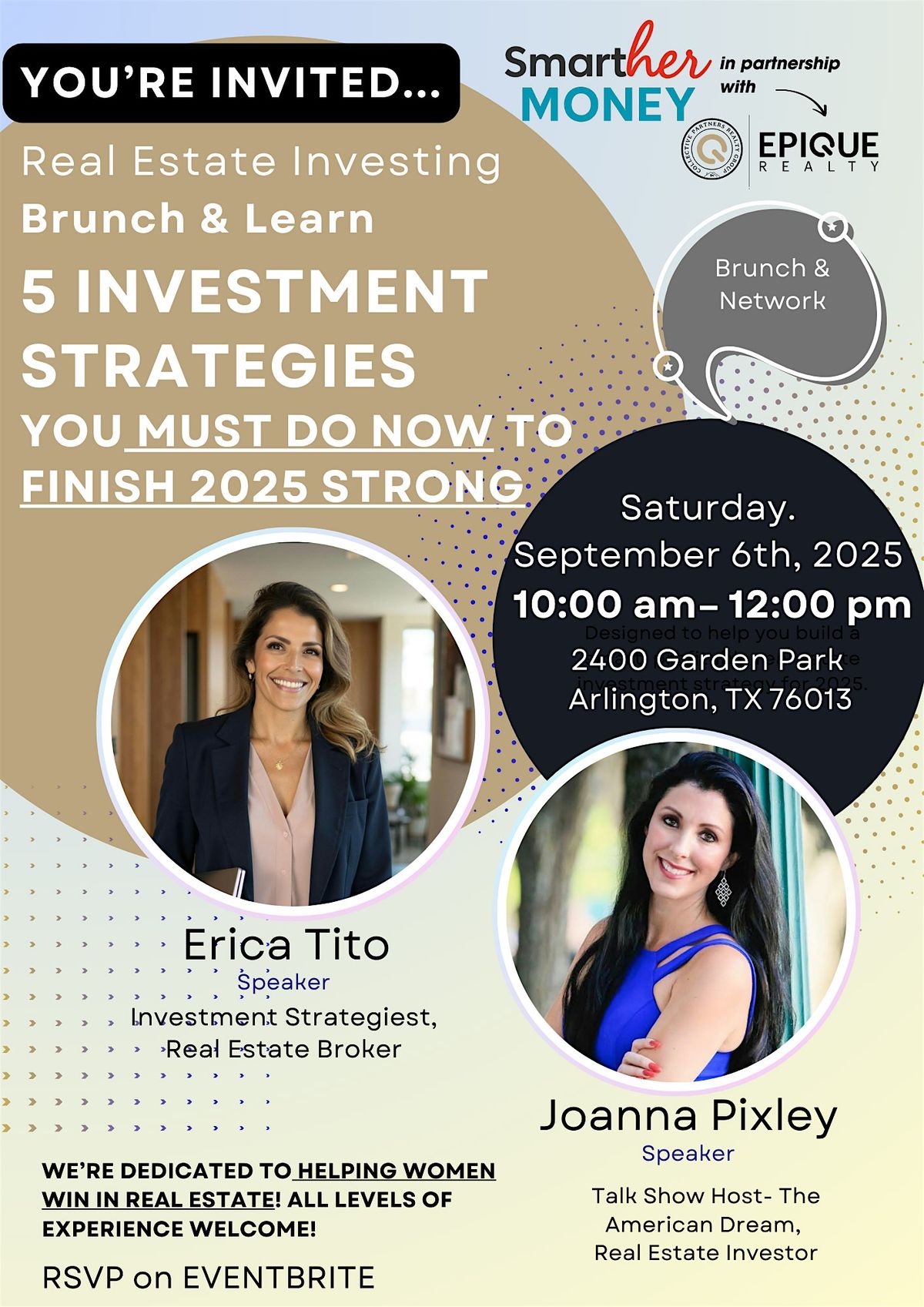Women's Real Estate Investing BRUNCH & LEARN