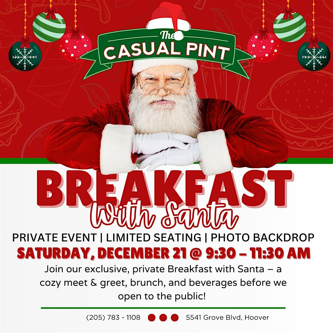 Breakfast With Santa - Saturday, December 21