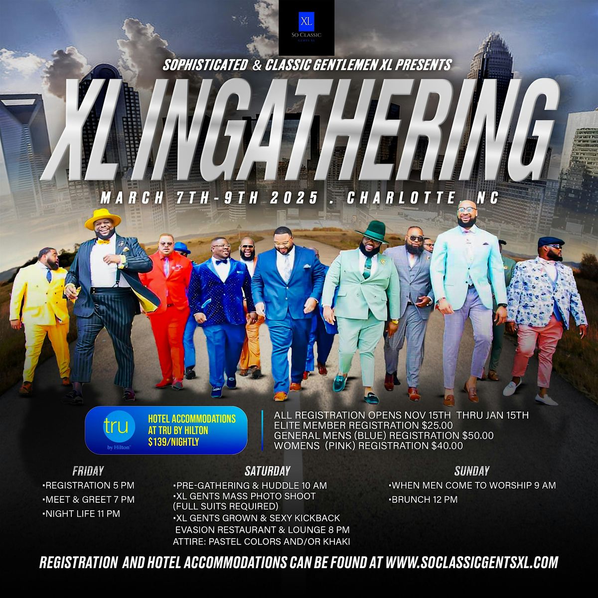 So Classic Gents XL Presents 2025 XL Ingathering Charlotte, NC