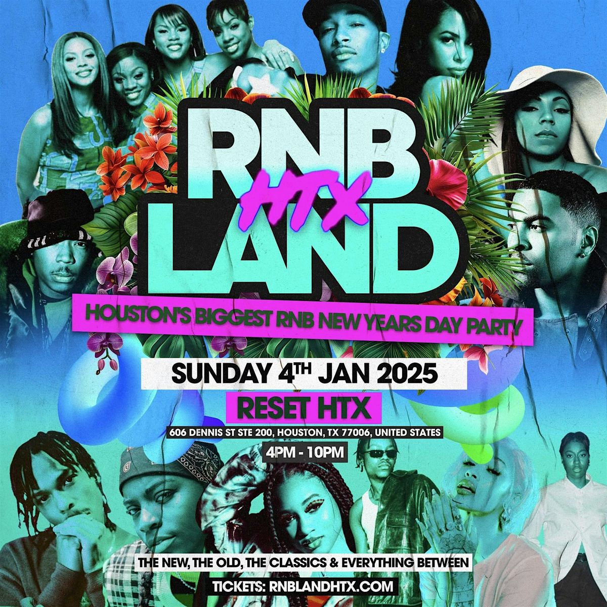 RNBLAND - Houston's Biggest New Years RnB Day Party