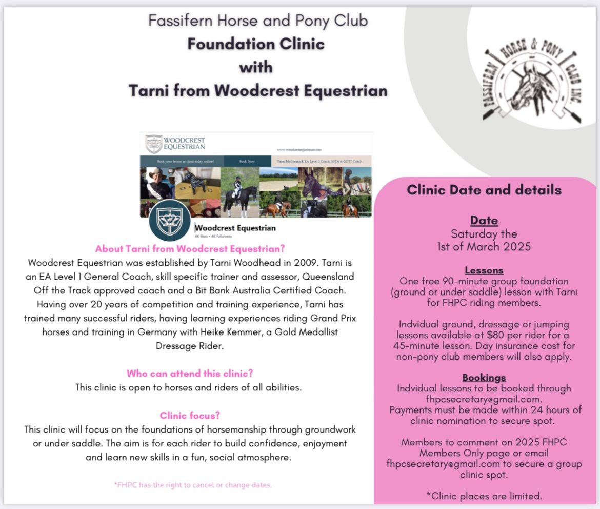 Foundation Clinic with Tarni