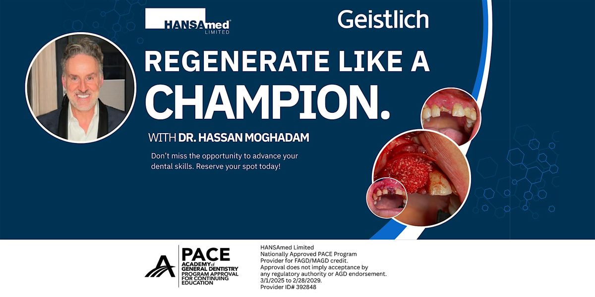 REGENERATE LIKE A CHAMPION- Live with Dr. Hassan Moghadam