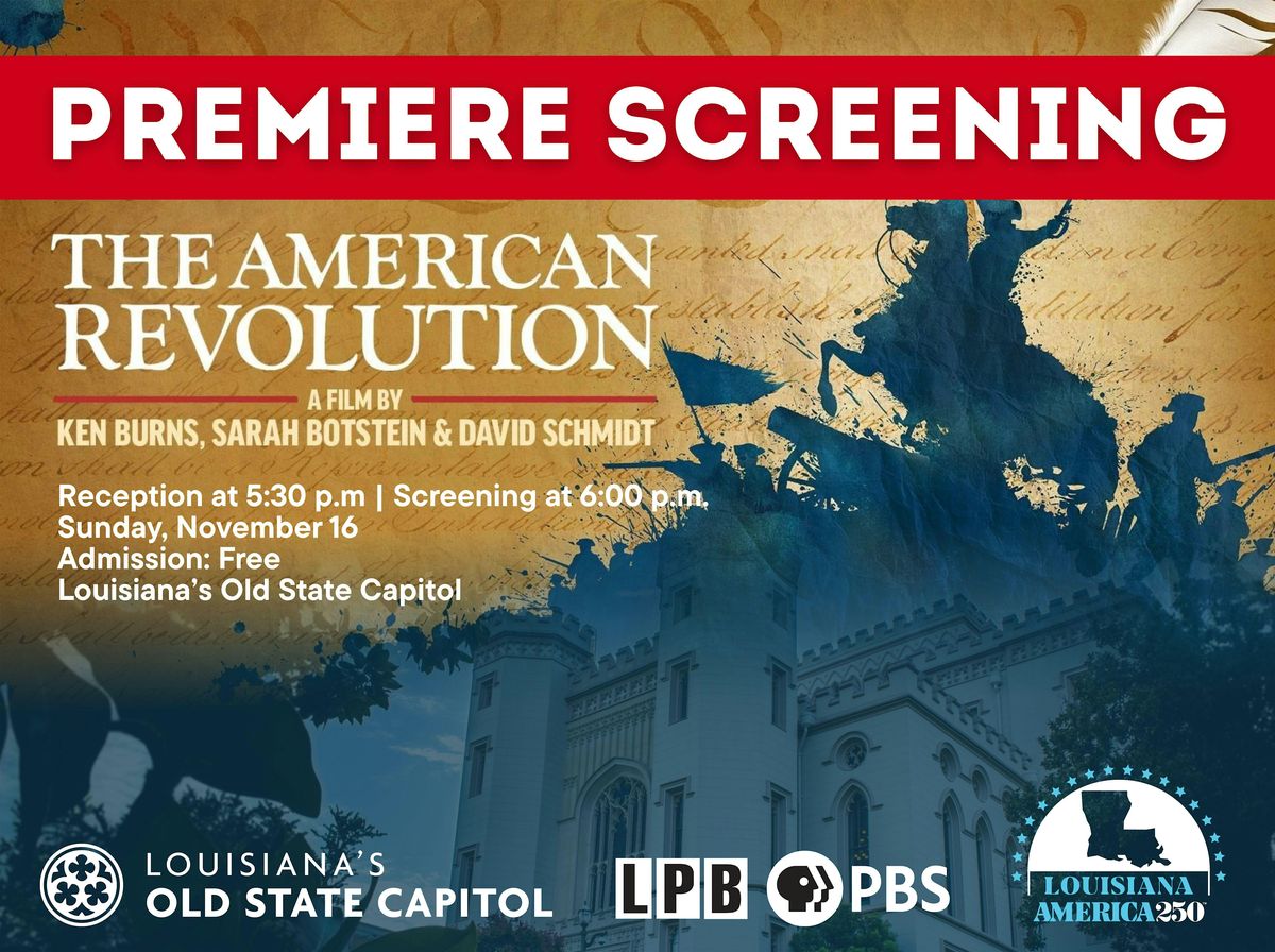 Premiere Screening: THE AMERICAN REVOLUTION