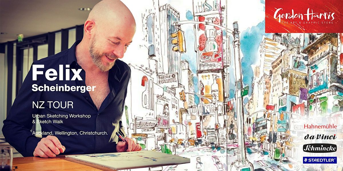 Felix Scheinberger Urban Sketching Workshop and Sketch Walk - Auckland