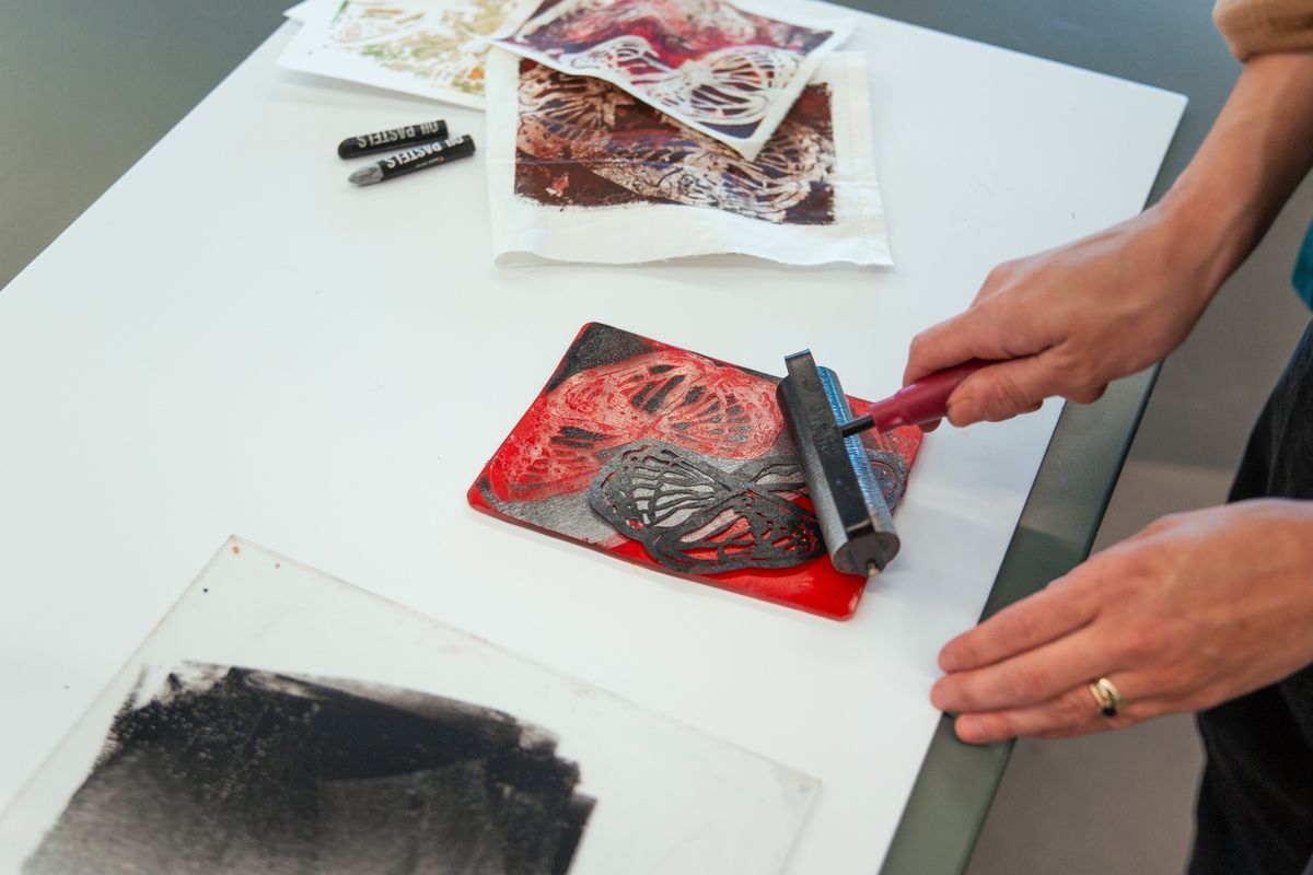 Adult Workshop: Gelli Printing on Fabric