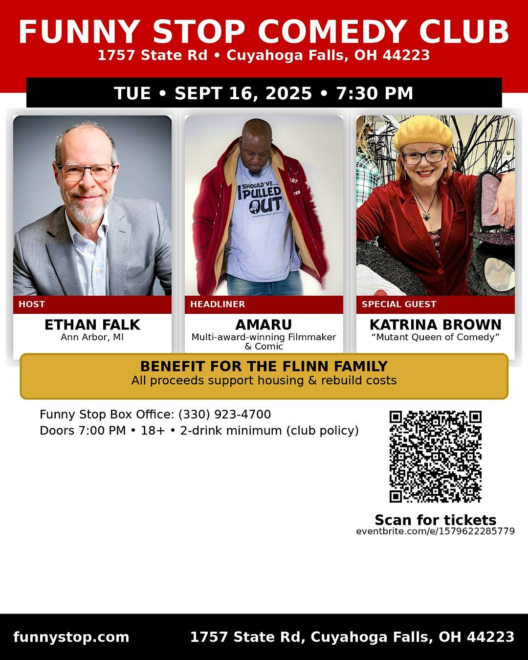 Comedy Show Benefit For the Flinn Family