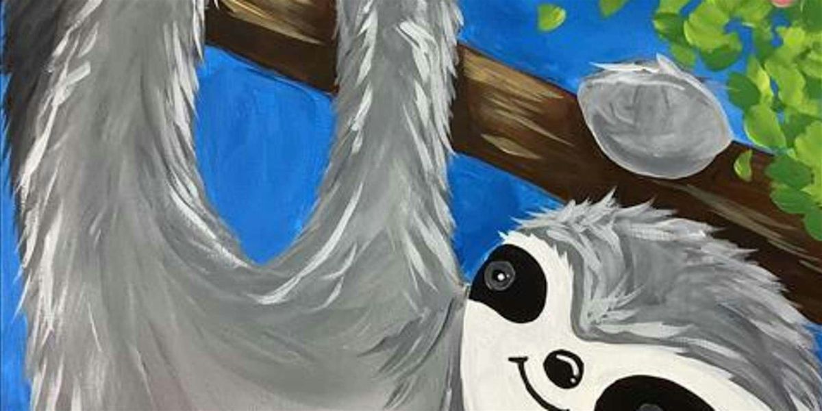 Relaxed Sloth - Paint and Sip by Classpop!\u2122