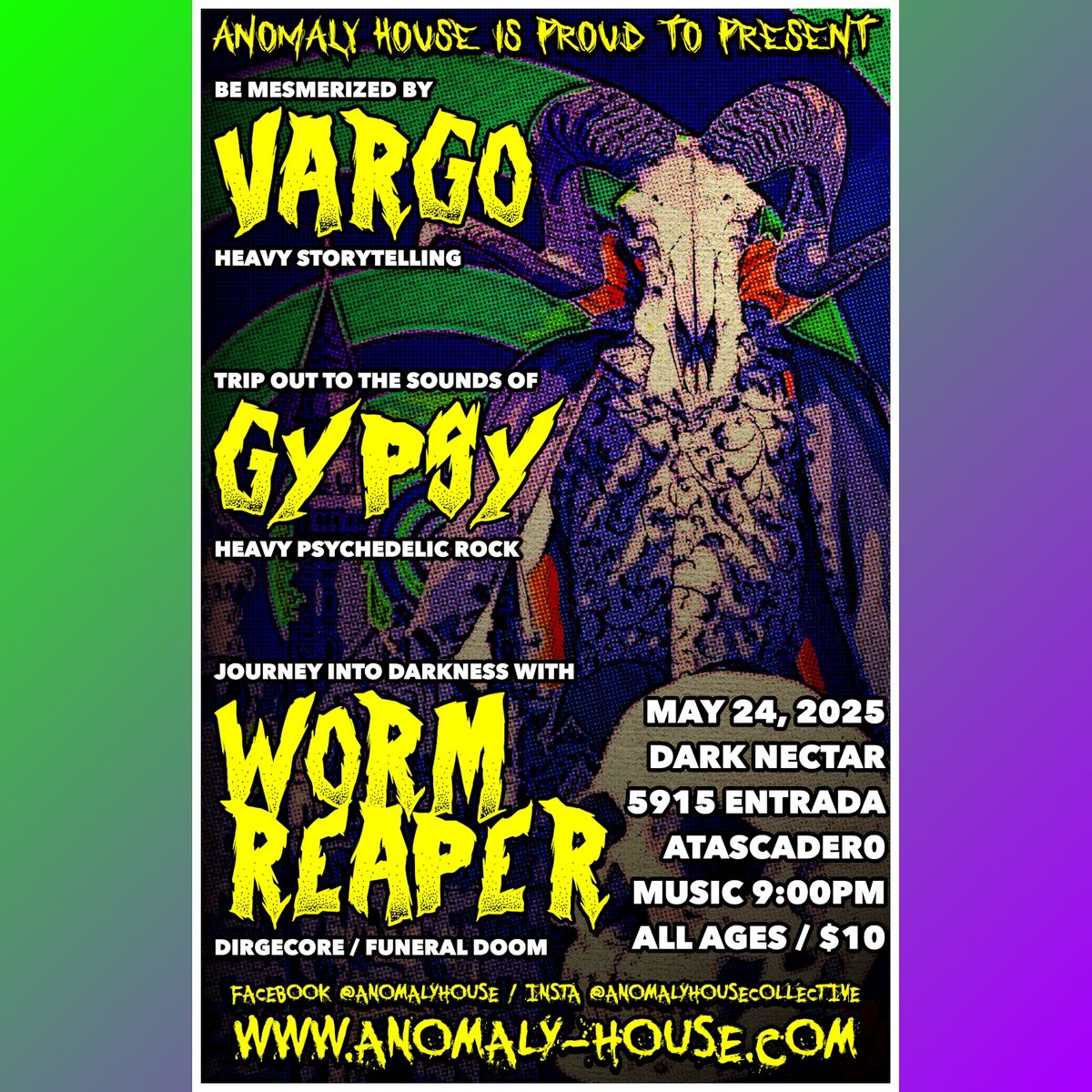 VARGO, GYPSY, and WORMREAPER Live in Concert