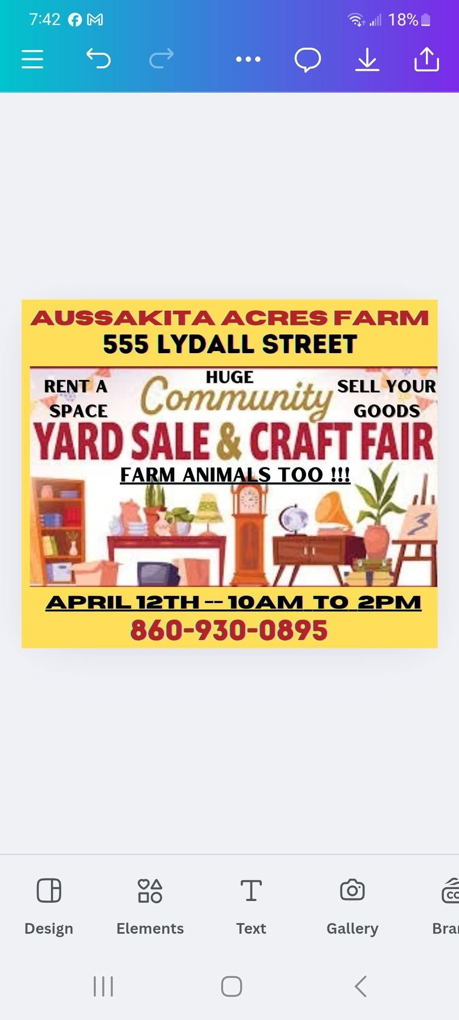 Community Tag Sale and Craft Fair