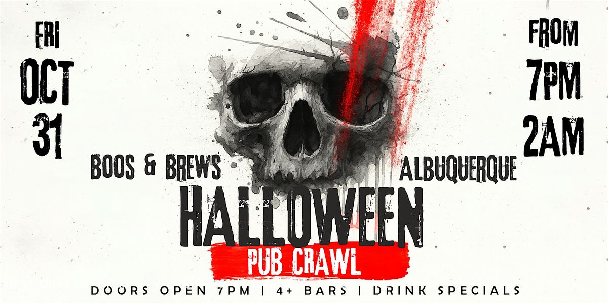 Boos & Brews Halloween Pub Crawl Albuquerque 2025