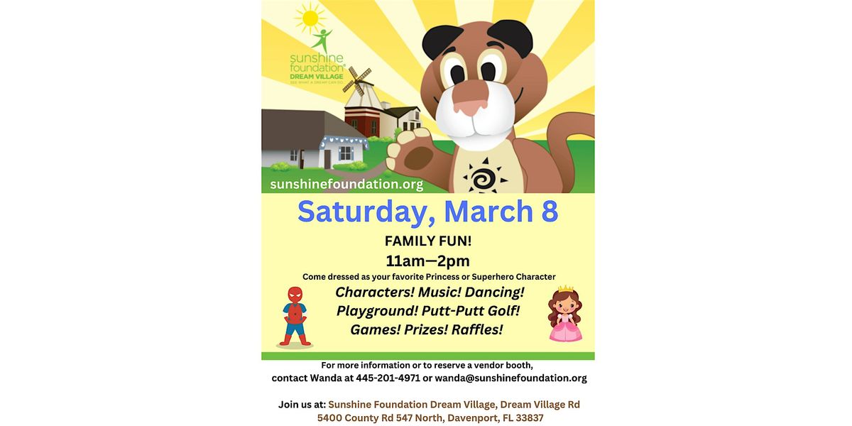 Sunshine Foundation Dream Village Spring Family  Fair