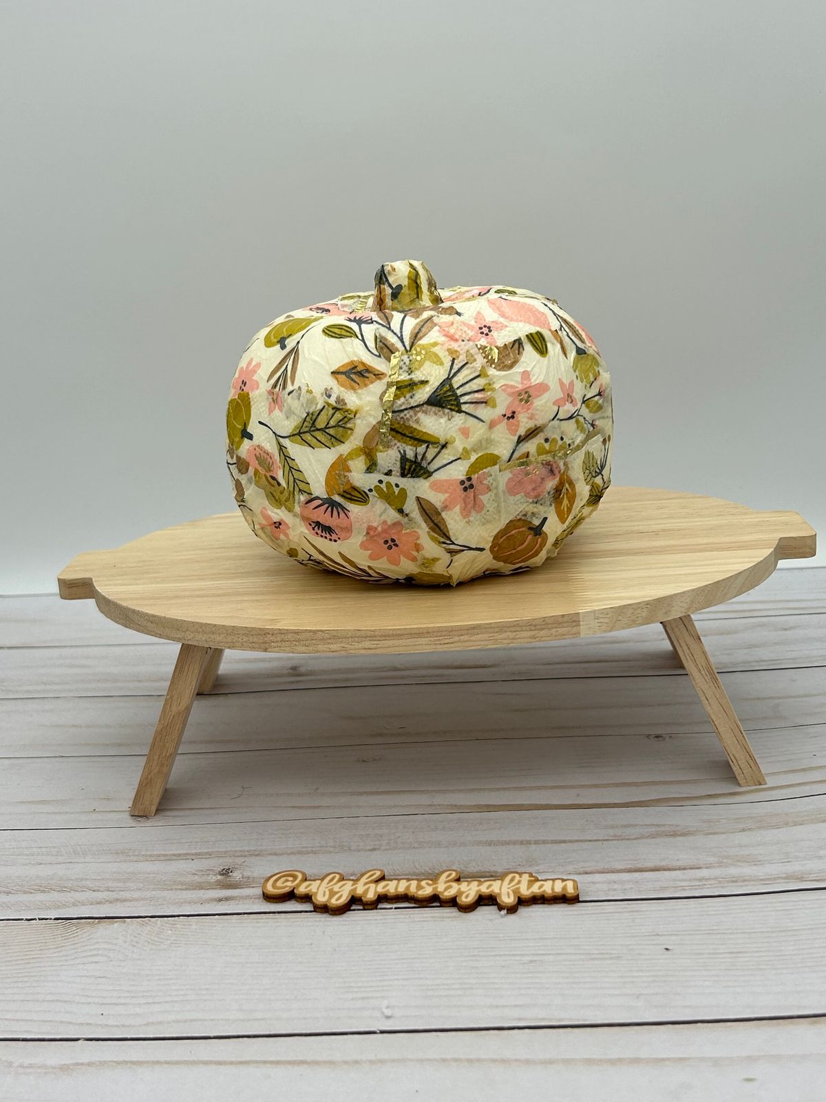 Pumpkin decoupage 