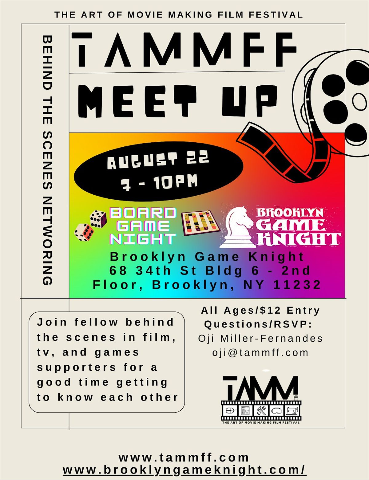 Brooklyn Game Knight Film & TV Board Game Meet Up
