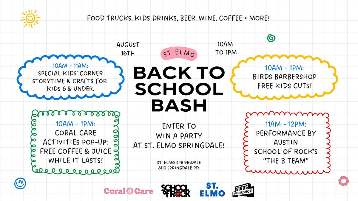 Back to School Bash at St. Elmo Springdale