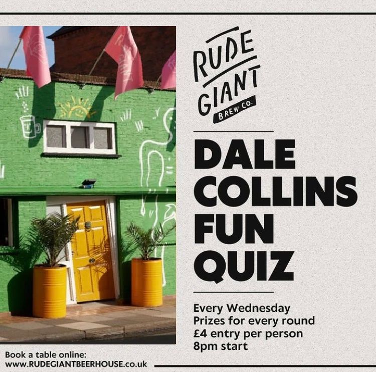 Dale Collins Fun Quiz - Every Wednesday