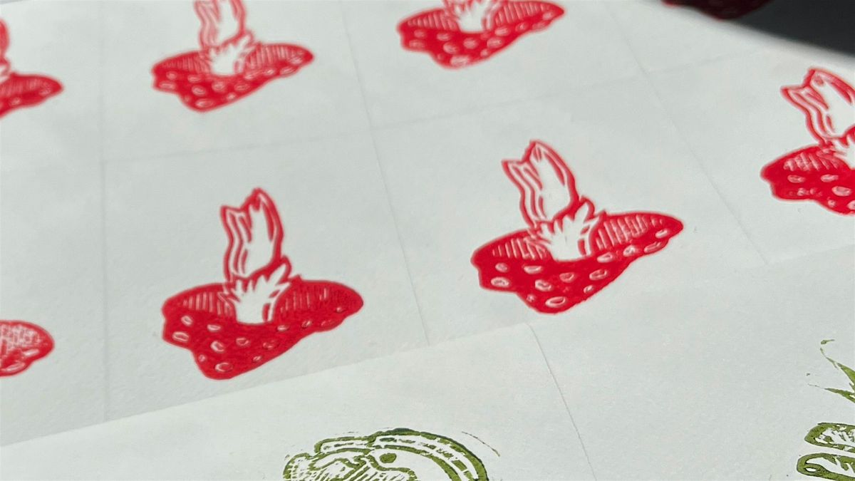 Festive lino printing with Emilie-Jane!