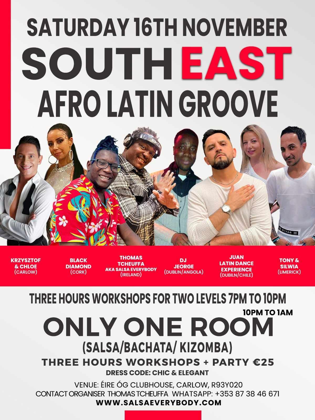 SOUTH-EAST #AFROLATIN #GROOVE #SOCIAL #NIGHT (MONTHLY #WORKSHOPS + #PARTY)