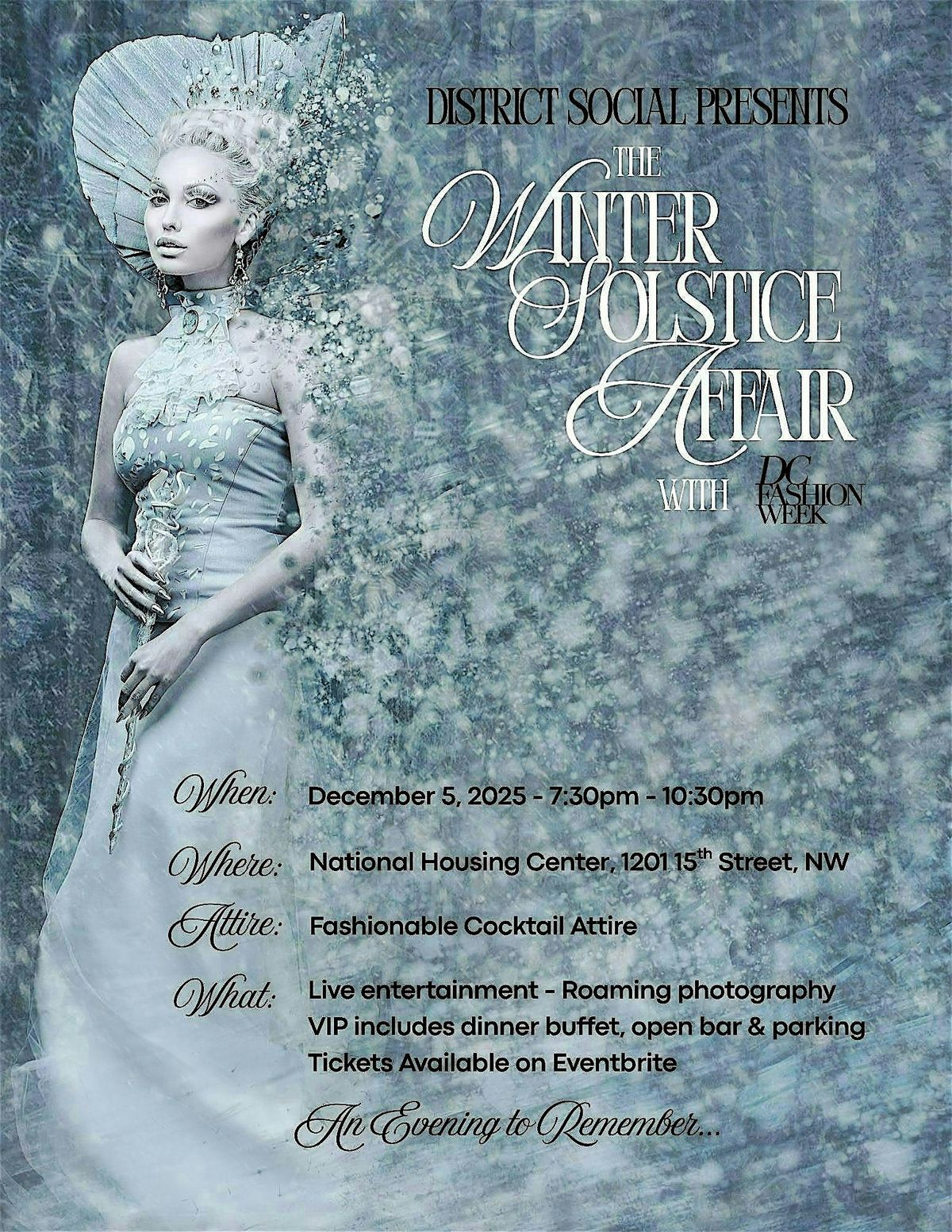 District Social's Upscale Winter Gala w\/ DC Fashion Week