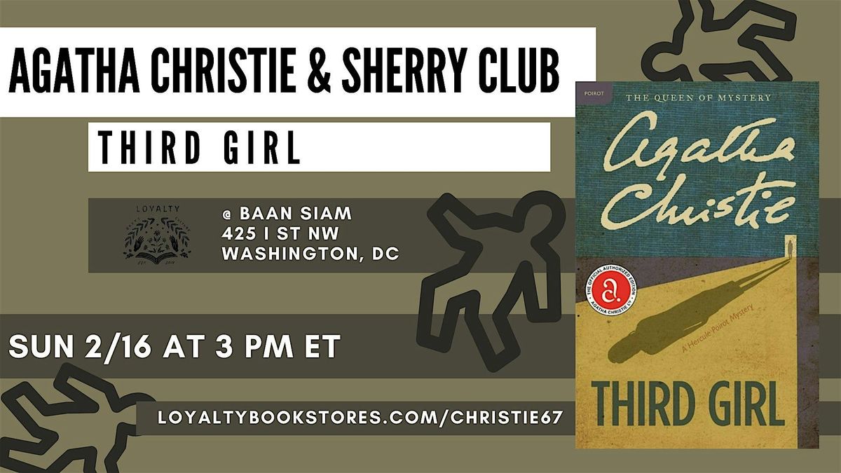 Agatha Christie + Sherry Club Chats Third Girl