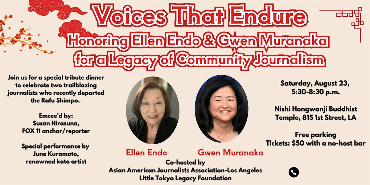Voices That Endure: Honoring  Ellen Endo & Gwen Muranaka