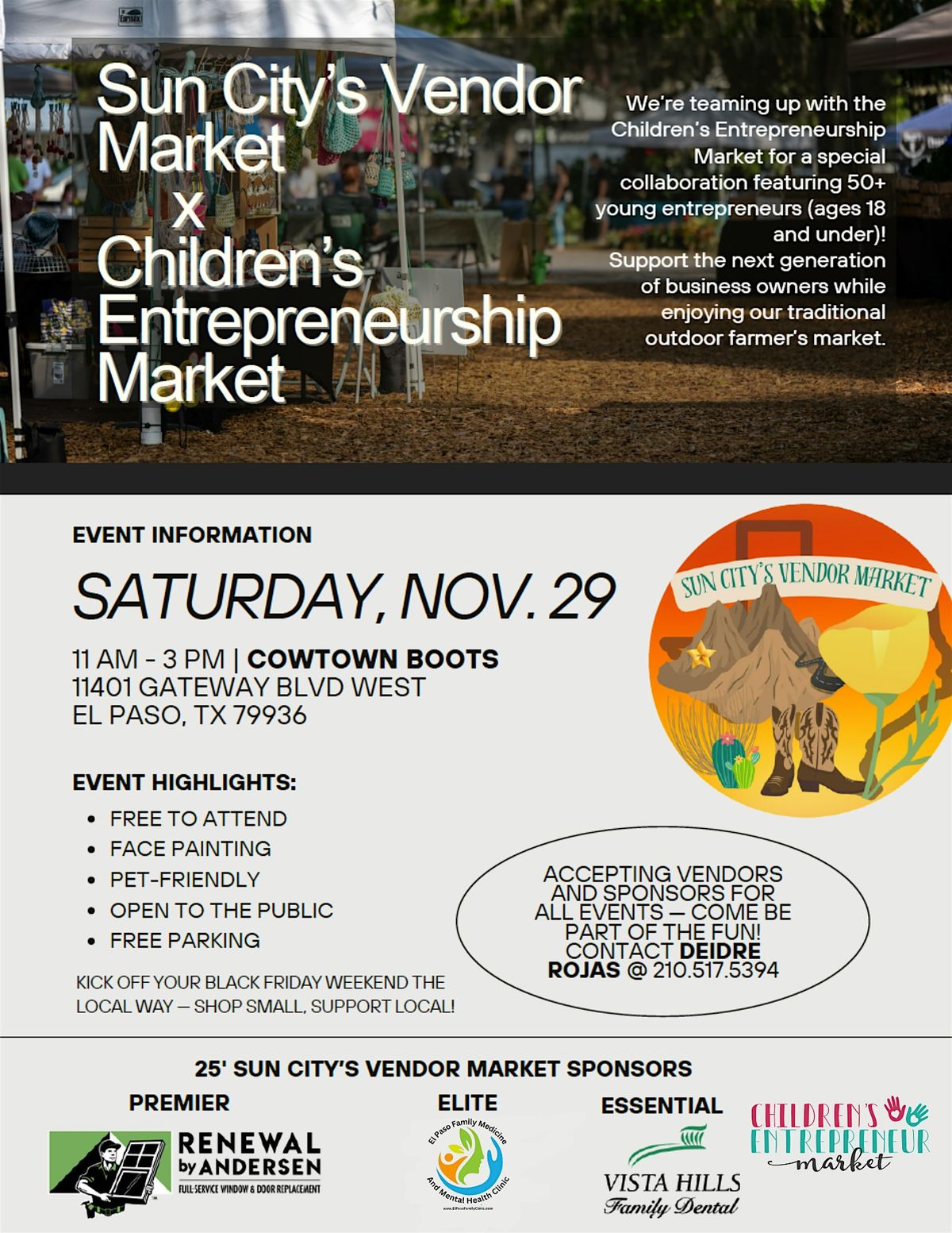 Children\u2019s Entrepreneurship Market \u2013 Sun City\u2019s Vendor Market