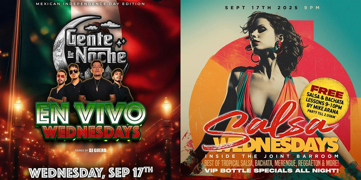 EN ViVo Wednesday + Salsa Wednesday (Regional Mexicano & Musica Tropical)