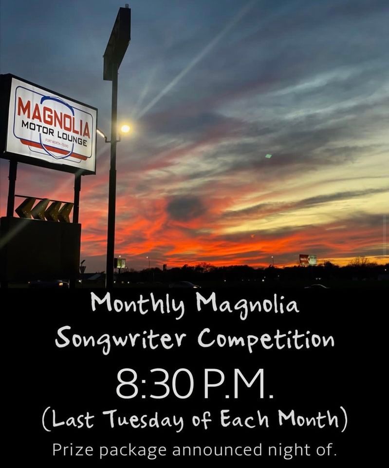 Monthly Magnolia Songwriter Competition 