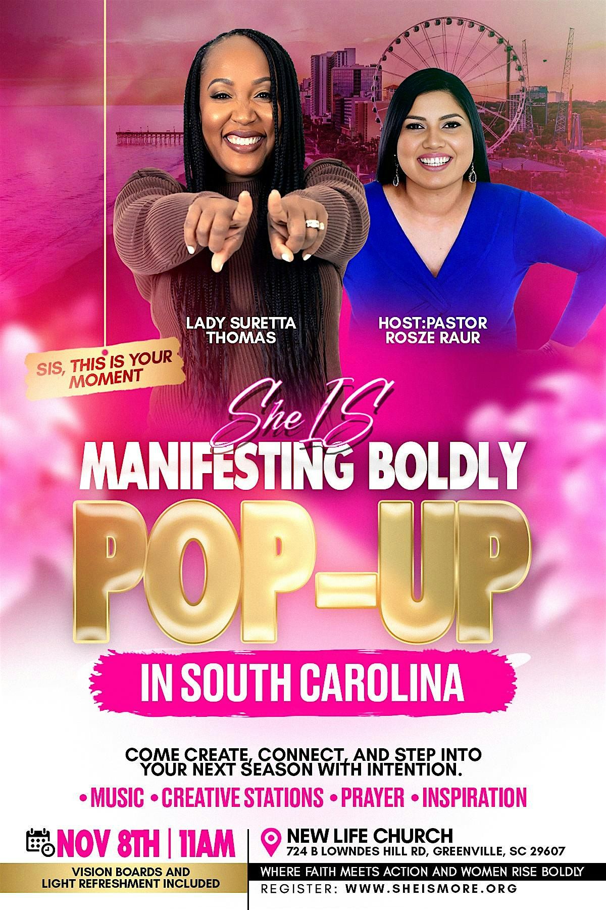 She Is Manifesting Boldly POP UP
