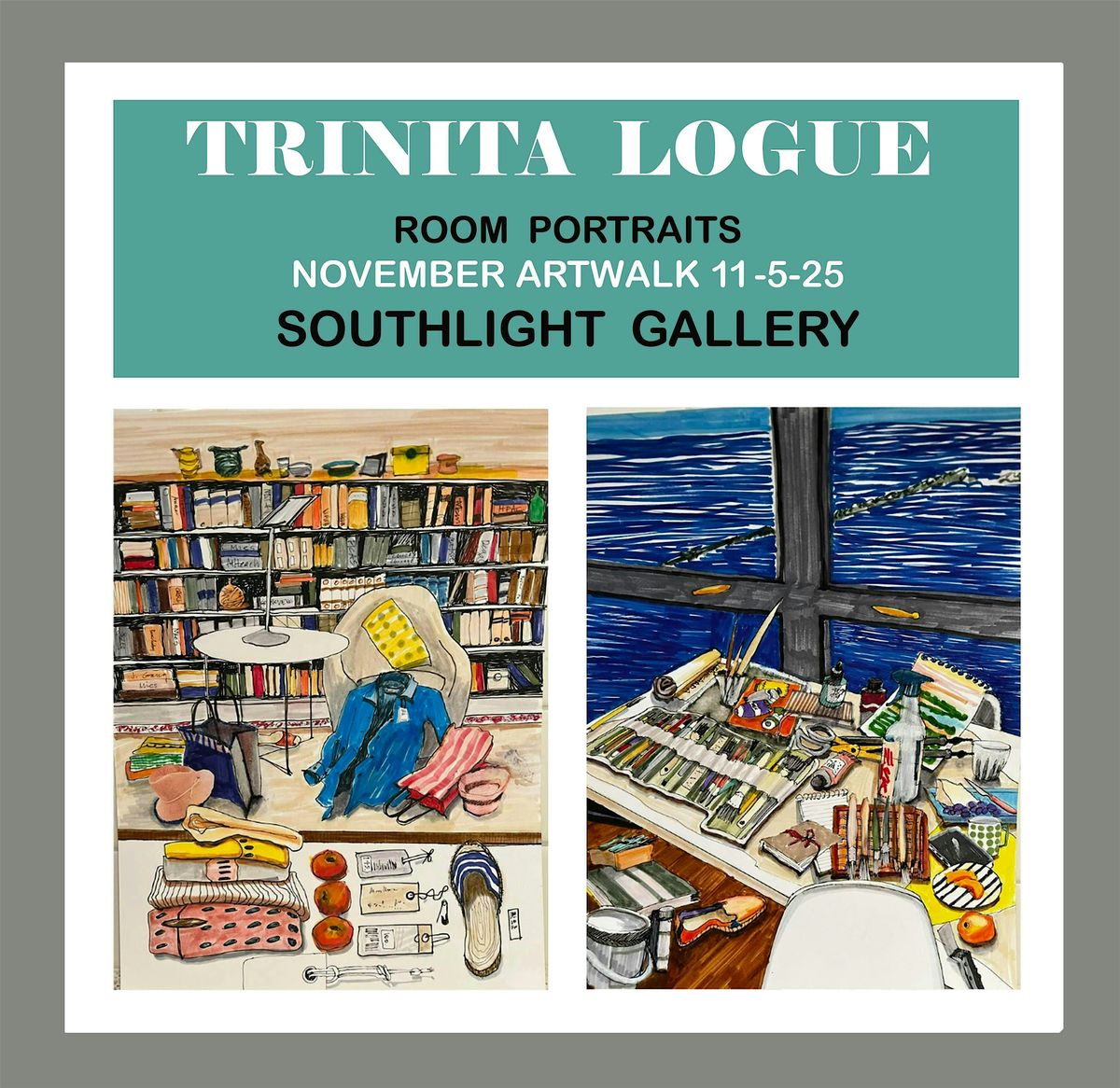 November Art Walk at Southlight Gallery- Trinita Logue